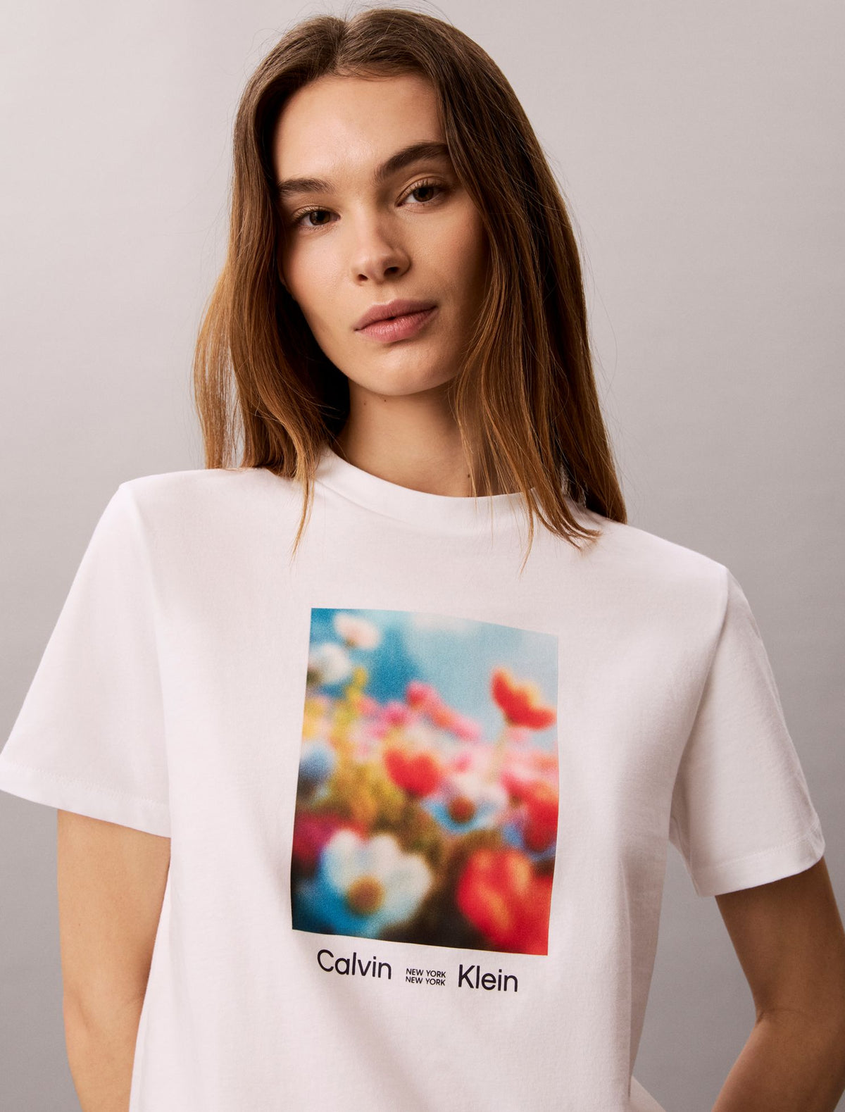 Flower Graphic Classic T-Shirt - Calvin Klein Women