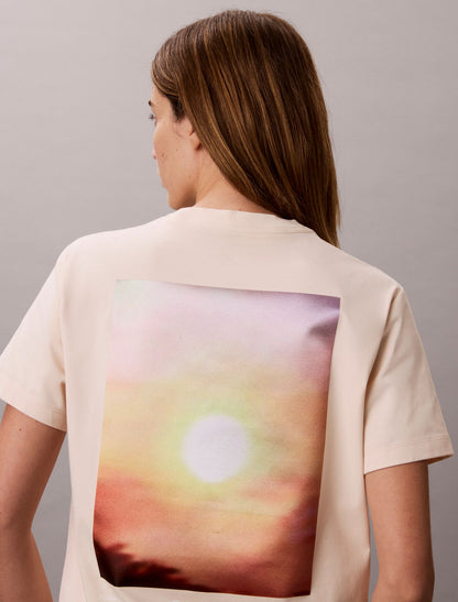 Sun Graphic Cooling Jersey Classic Tee - Calvin Klein Women