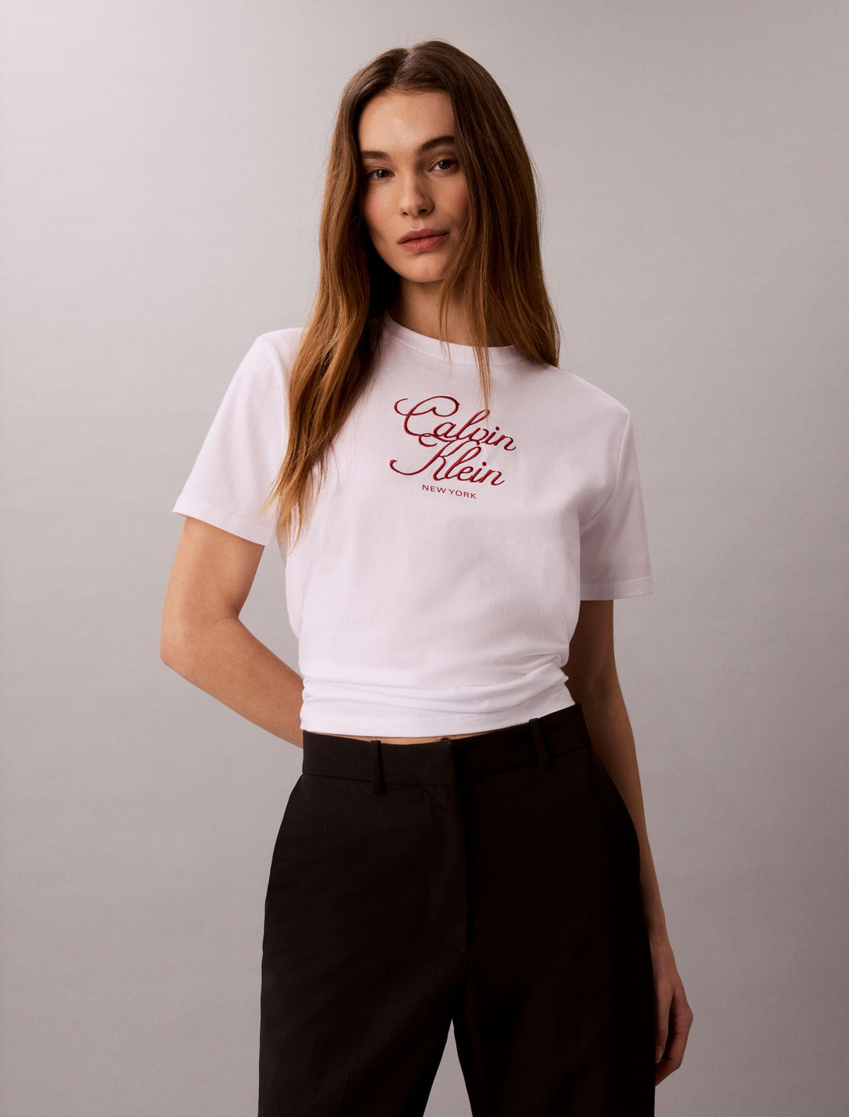 Script Logo Graphic Classic T-Shirt - Calvin Klein Women