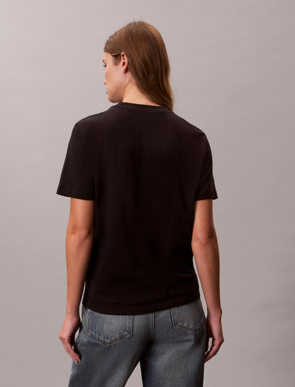 Flower Script Logo Graphic Classic T-Shirt - Calvin Klein Women