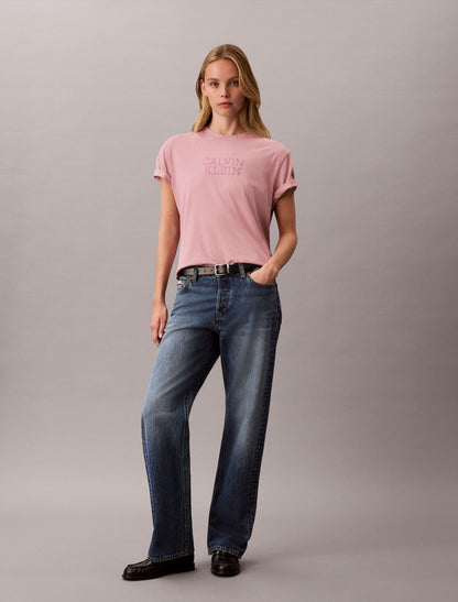 Boxy Graphic Logo Tee - Calvin Klein Women