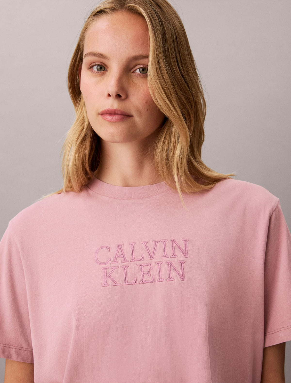 Boxy Graphic Logo Tee - Calvin Klein Women