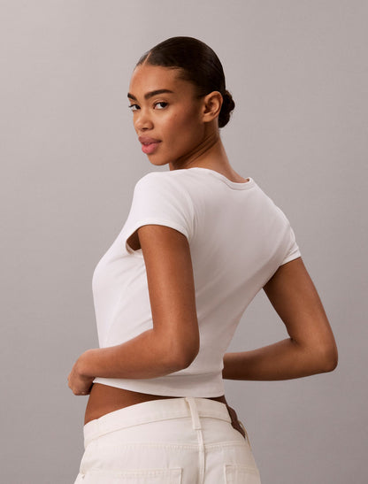 Pride Slim Scoopneck Tee - Calvin Klein Women