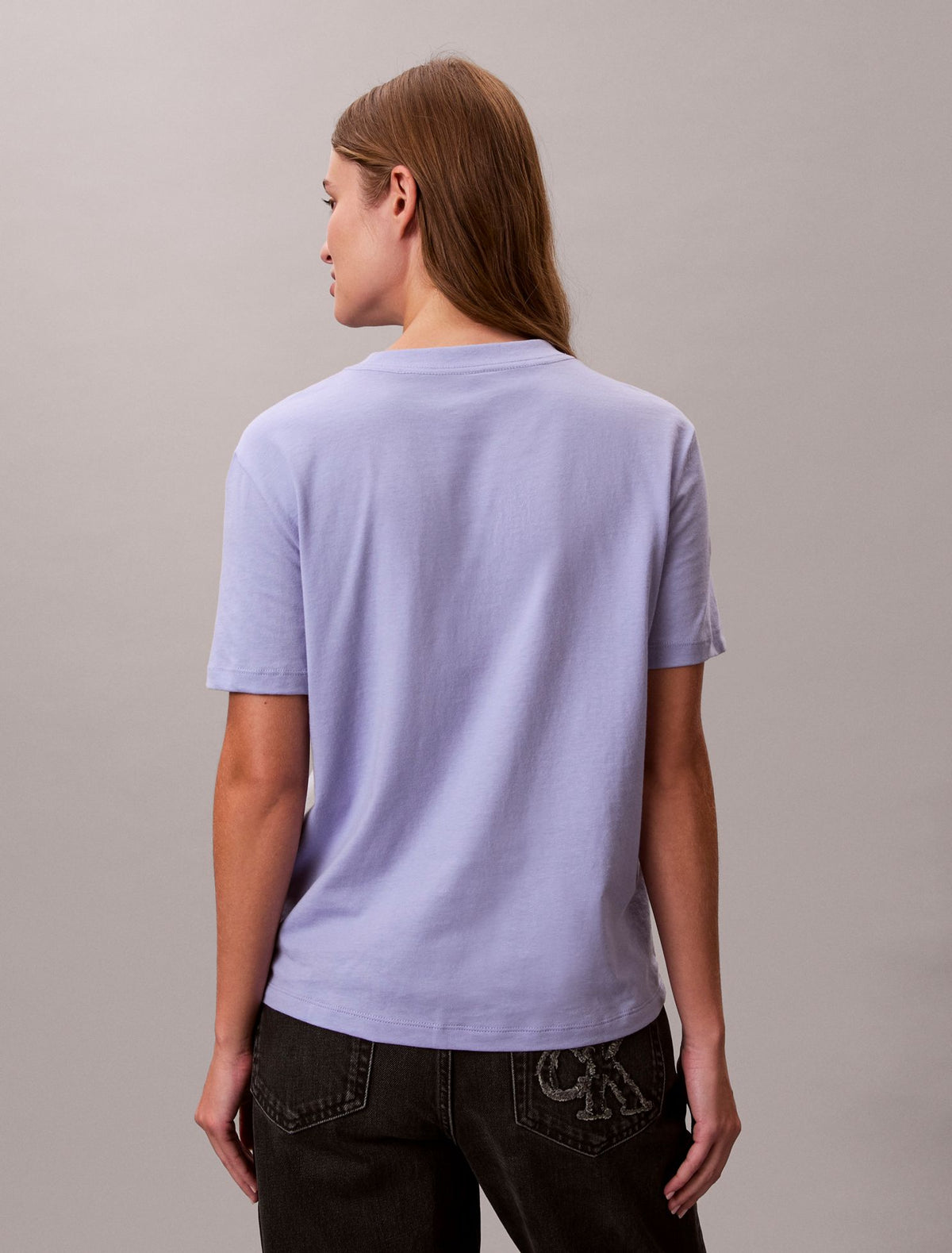 Flower Script Logo Graphic Classic T-Shirt - Calvin Klein Women