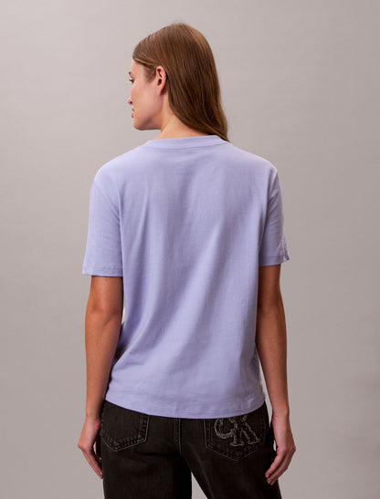 Flower Script Logo Graphic Classic T-Shirt - Calvin Klein Women