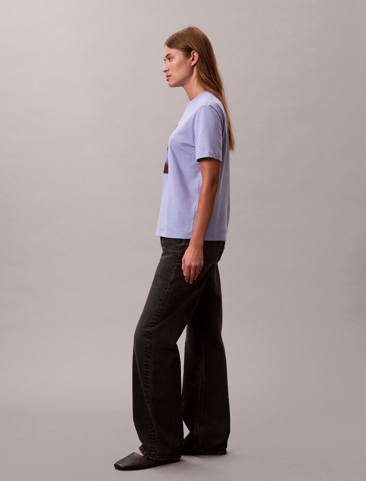 Flower Script Logo Graphic Classic T-Shirt - Calvin Klein Women