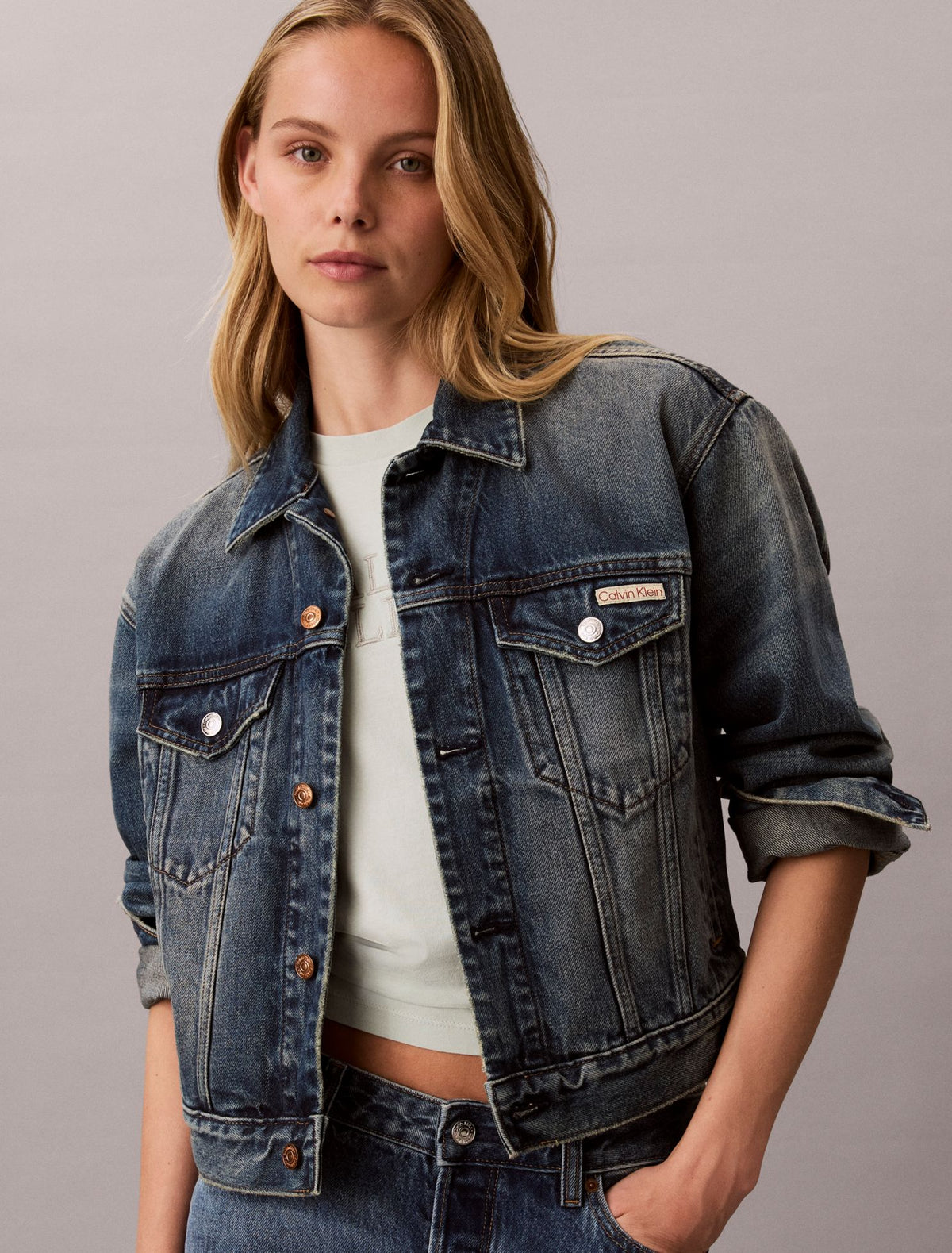 Boxy Graphic Logo Tee - Calvin Klein Women