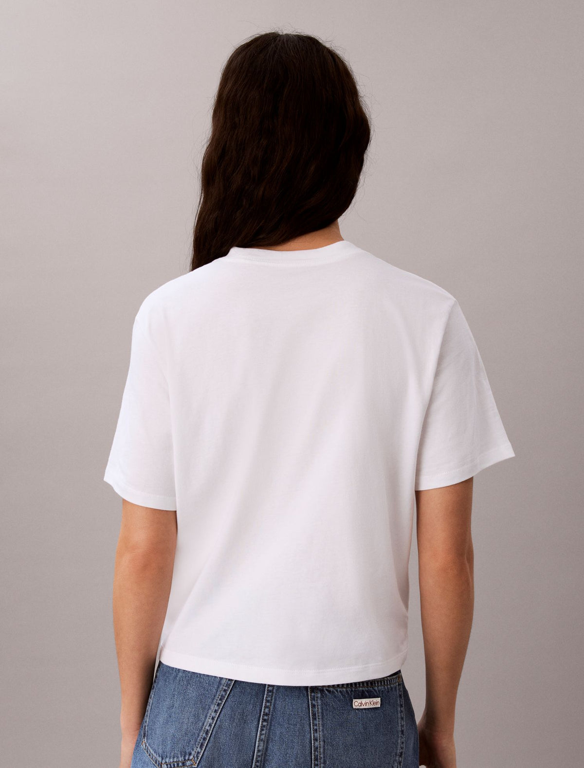 Hearts Print Boxy Tee - Calvin Klein Women