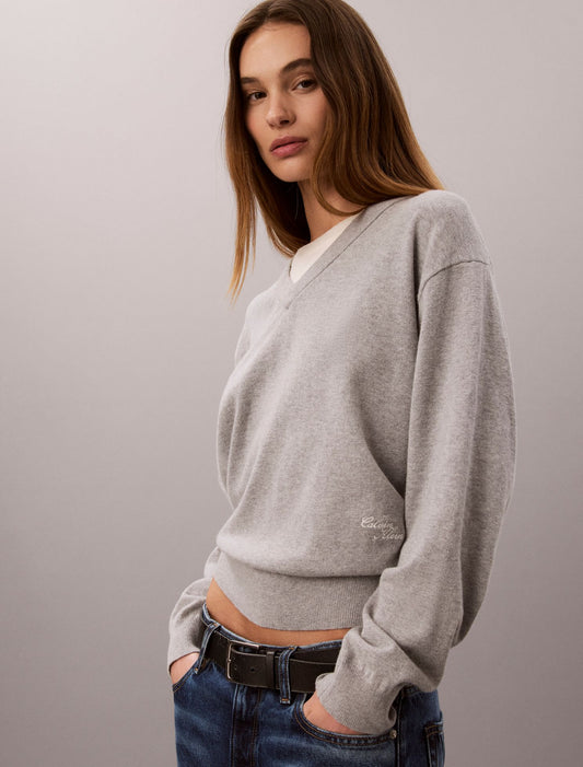 Dual Layer Relaxed Sweater - Calvin Klein Women