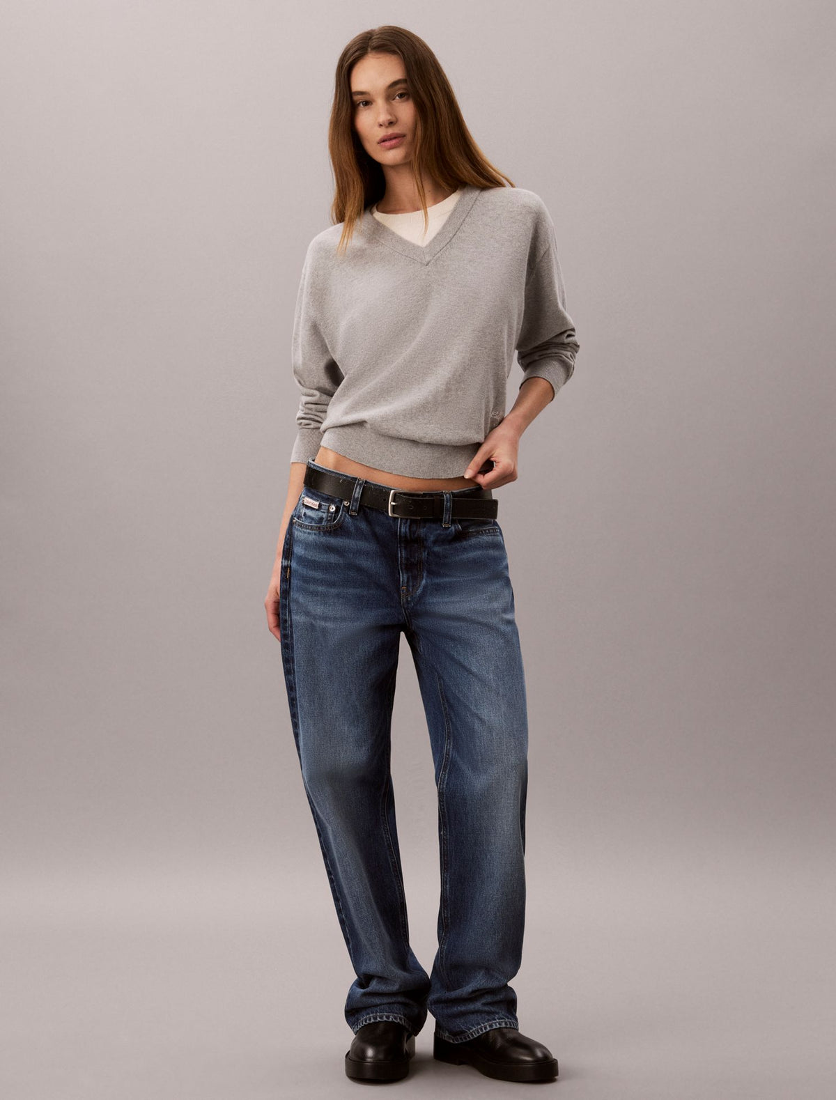 Dual Layer Relaxed Sweater - Calvin Klein Women