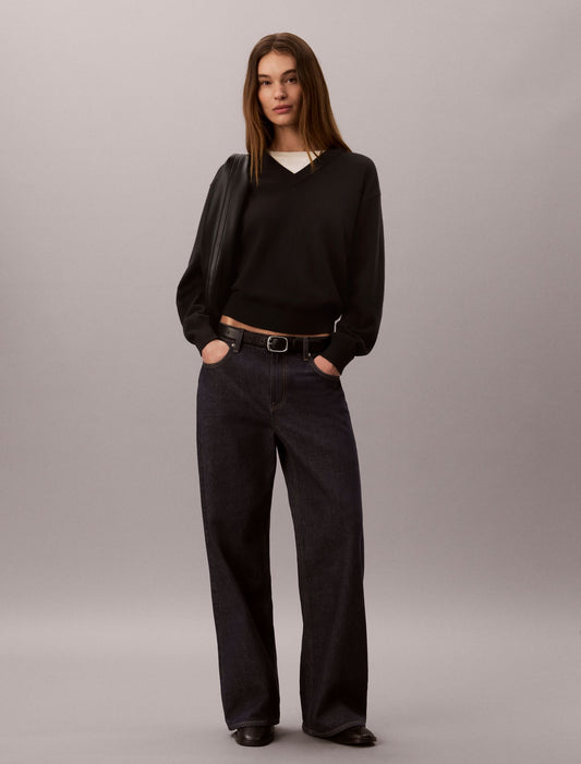 Dual Layer Relaxed Sweater - Calvin Klein Women