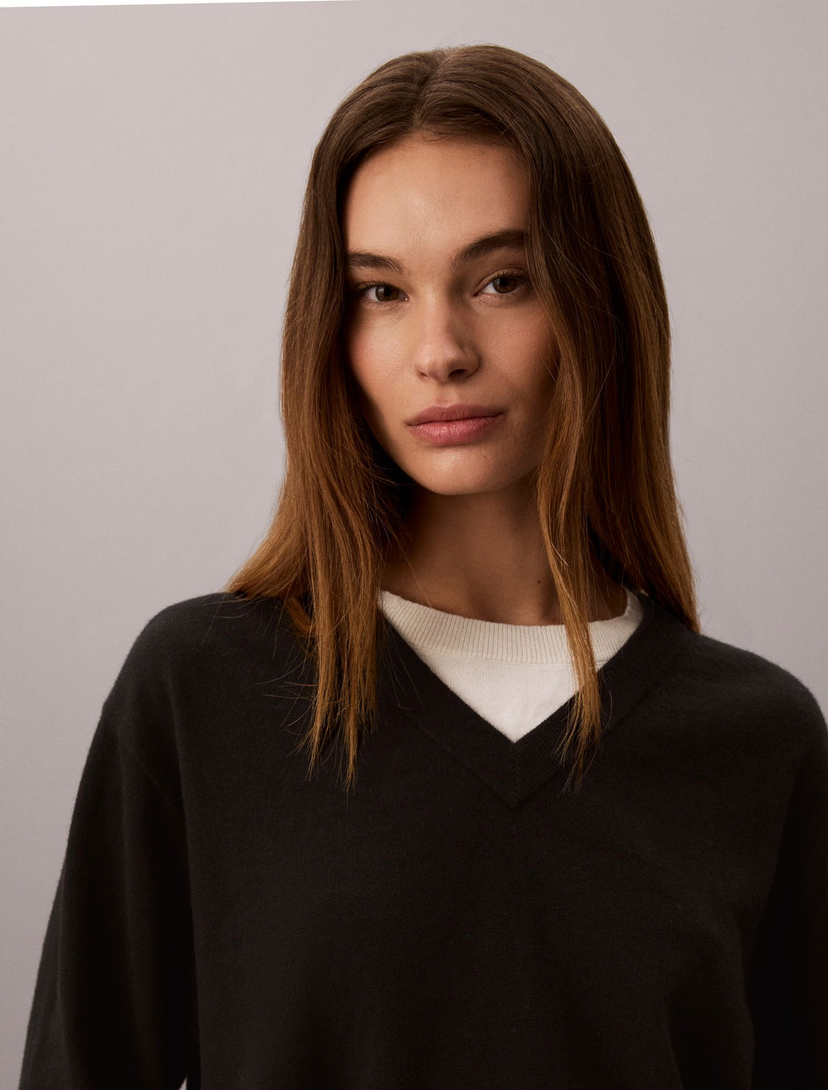 Dual Layer Relaxed Sweater - Calvin Klein Women