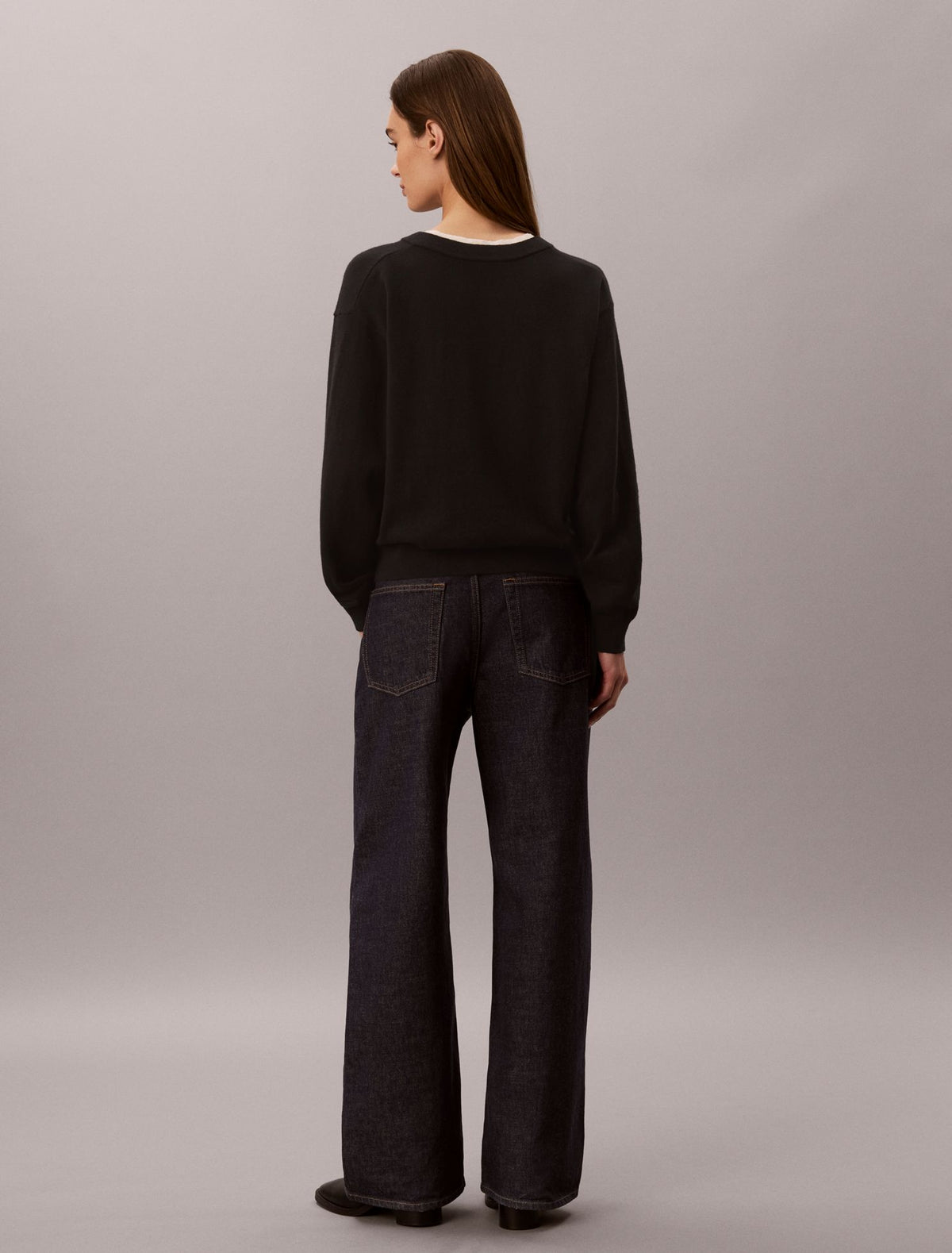 Dual Layer Relaxed Sweater - Calvin Klein Women