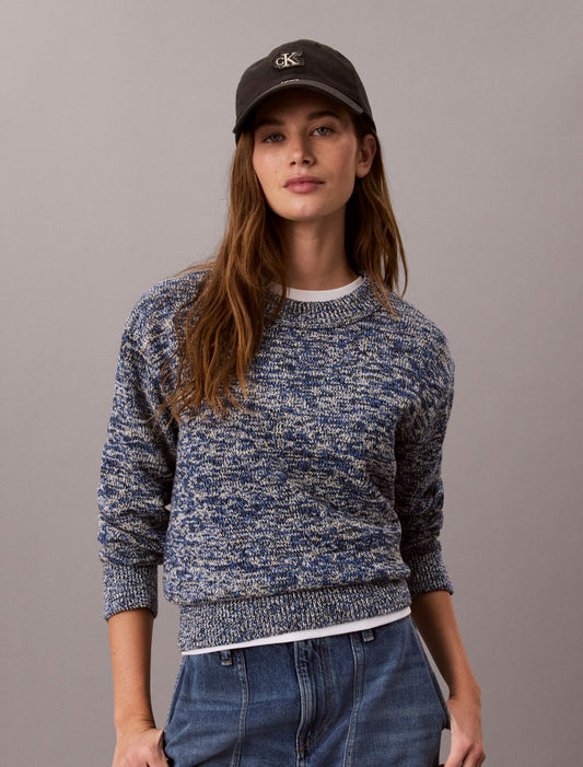 Chunky Cotton Mouline Sweater - Calvin Klein Women