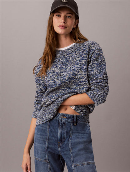 Chunky Cotton Mouline Sweater - Calvin Klein Women