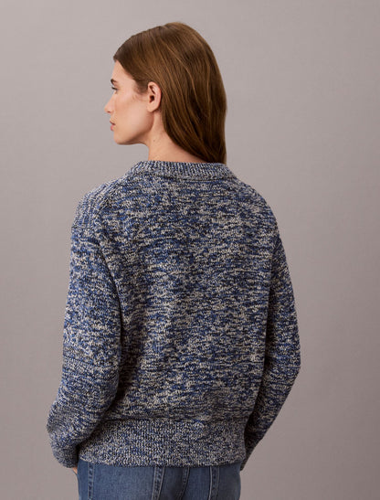 Chunky Cotton Mouline Sweater - Calvin Klein Women
