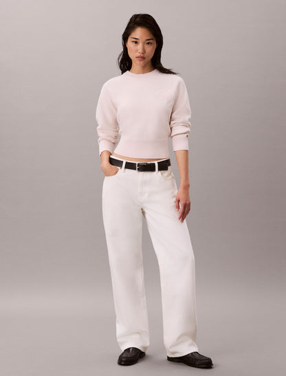 Cotton Wool Raglan Sweater - Calvin Klein Women