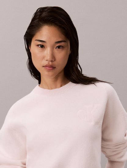 Cotton Wool Raglan Sweater - Calvin Klein Women