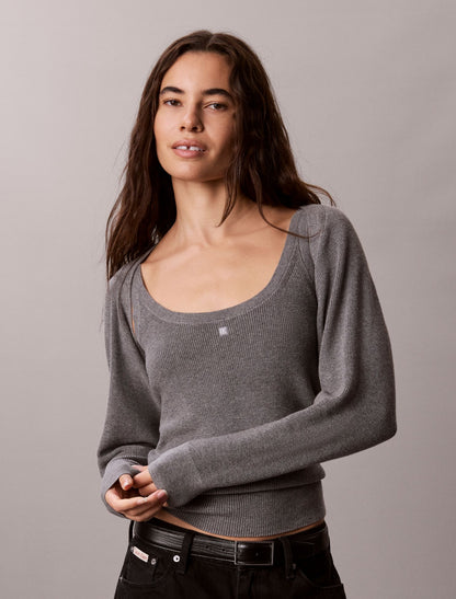 2-In-1 Cardigan Tank Set - Calvin Klein Women