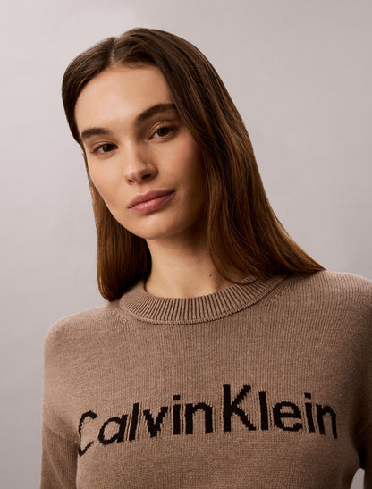 Logo Graphic Relaxed Sweater - Calvin Klein Women
