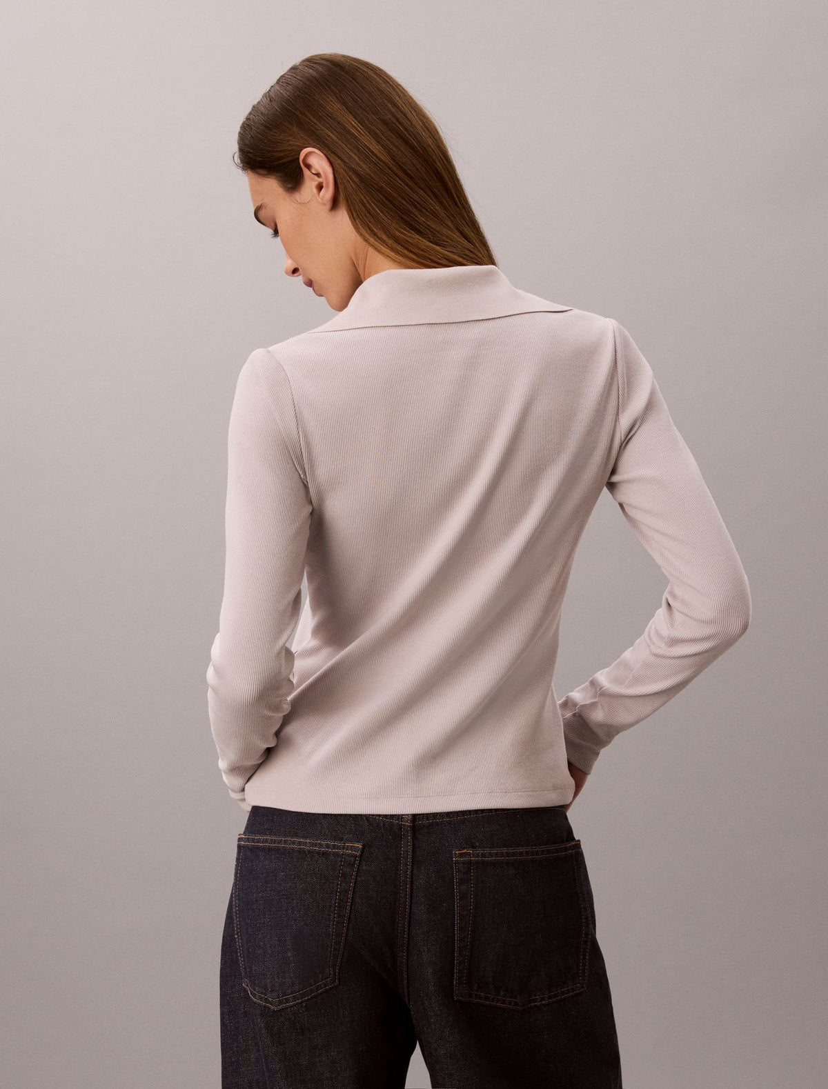 Woven Monologo Henley Turtleneck Sweater - Calvin Klein Women