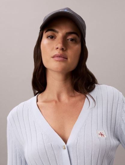 Woven Monologo Cardigan - Calvin Klein Women