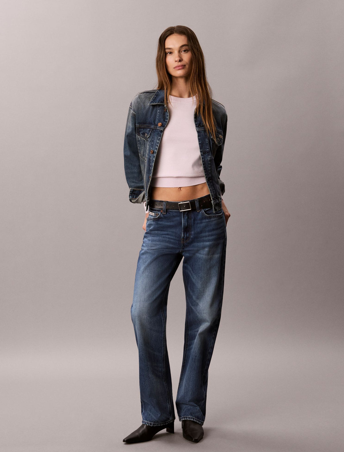 Smooth Cotton Crewneck Sweater - Calvin Klein Women