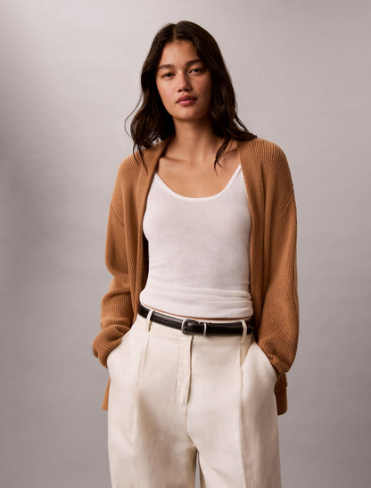 Merino Wool Blend Duster Cardigan - Calvin Klein Women