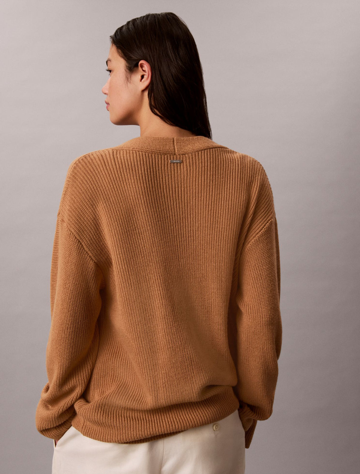 Merino Wool Blend Duster Cardigan - Calvin Klein Women