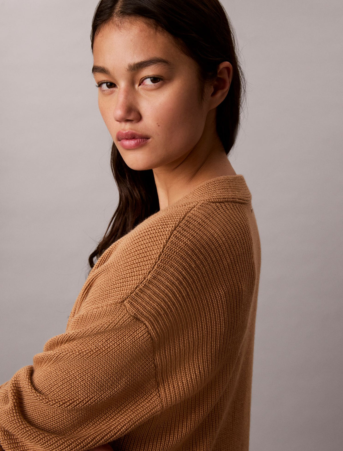 Merino Wool Blend Duster Cardigan - Calvin Klein Women