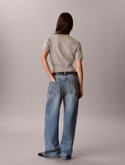 Monologo Short Sleeve Sweater - Calvin Klein Women