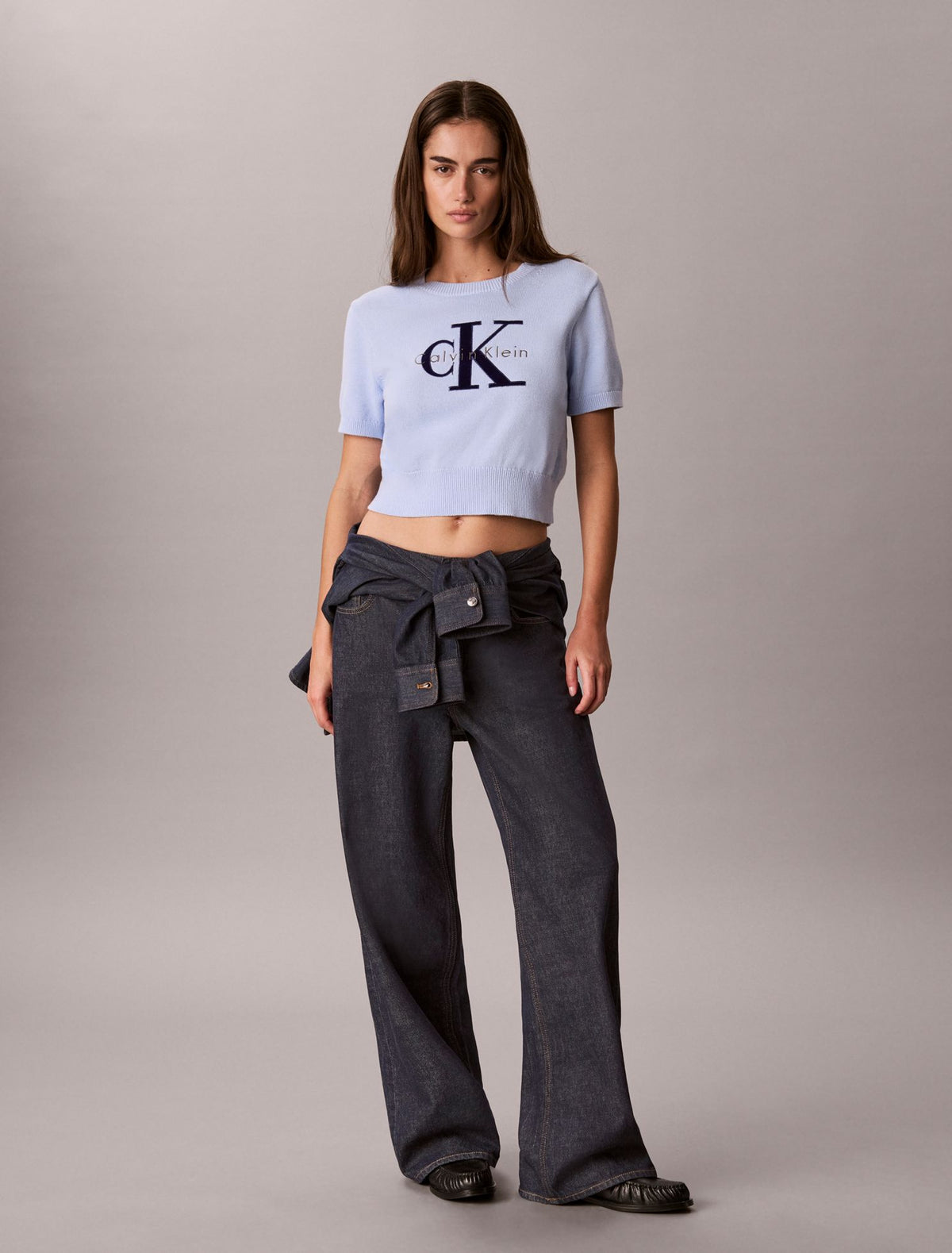 Monologo Short Sleeve Sweater - Calvin Klein Women