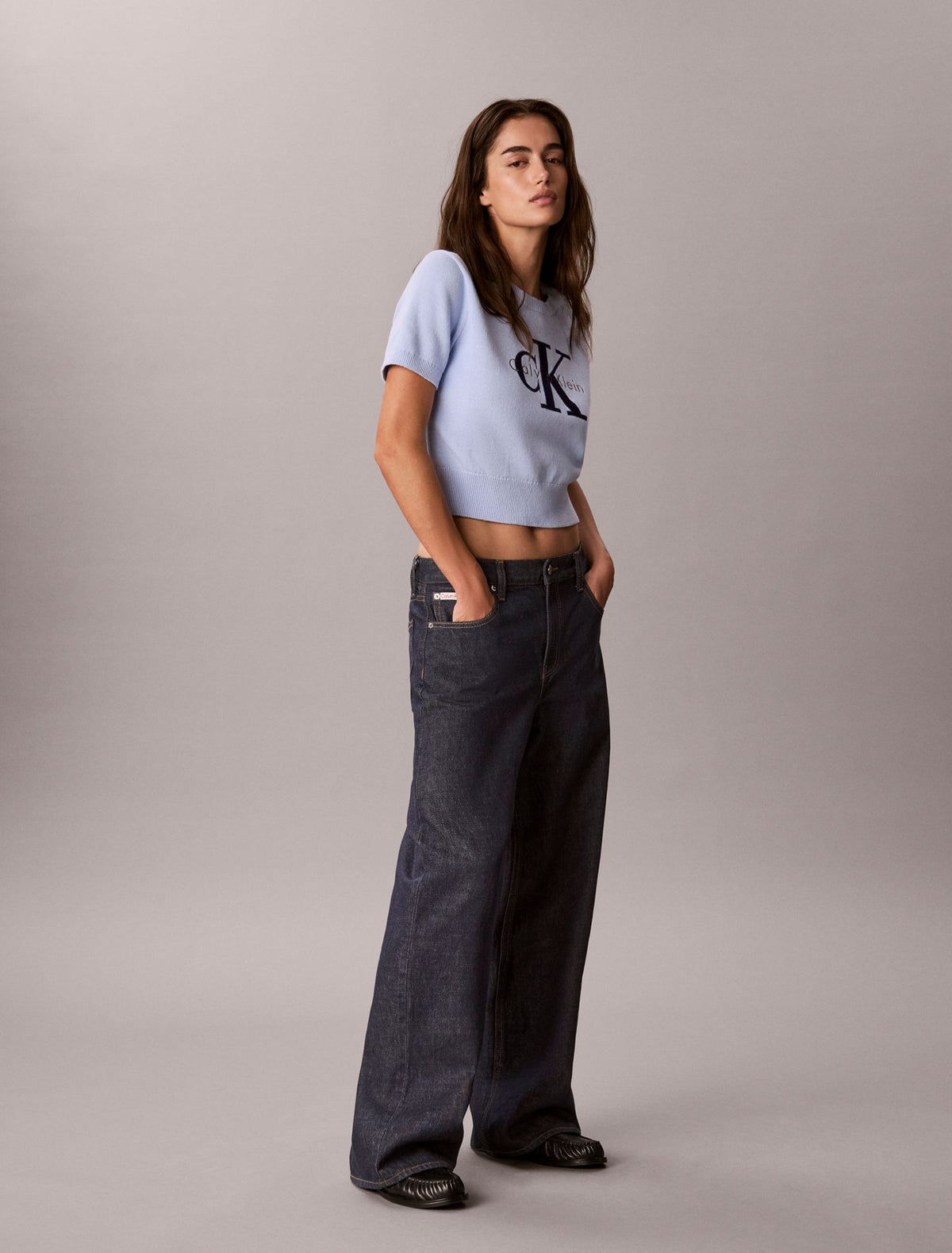 Monologo Short Sleeve Sweater - Calvin Klein Women