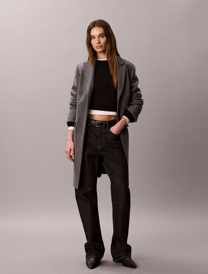 Smooth Cotton Crewneck Sweater - Calvin Klein Women