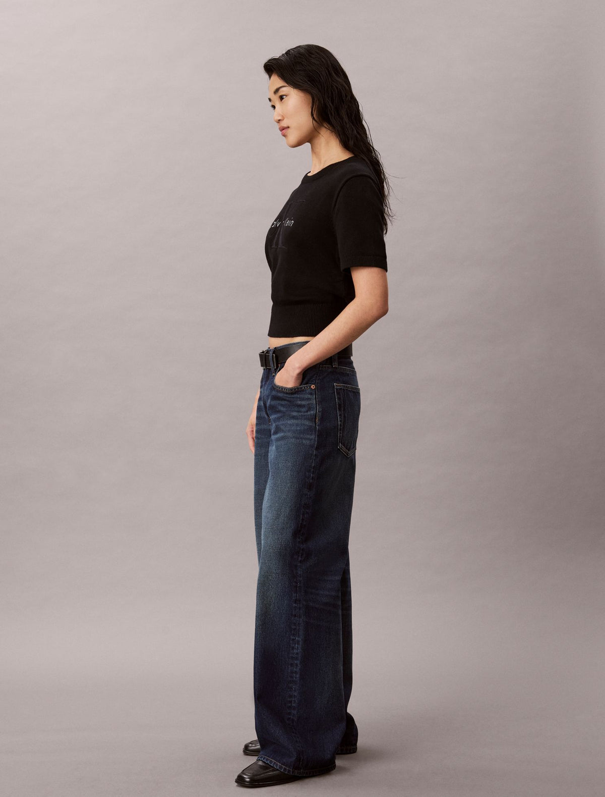 Monologo Short Sleeve Sweater - Calvin Klein Women