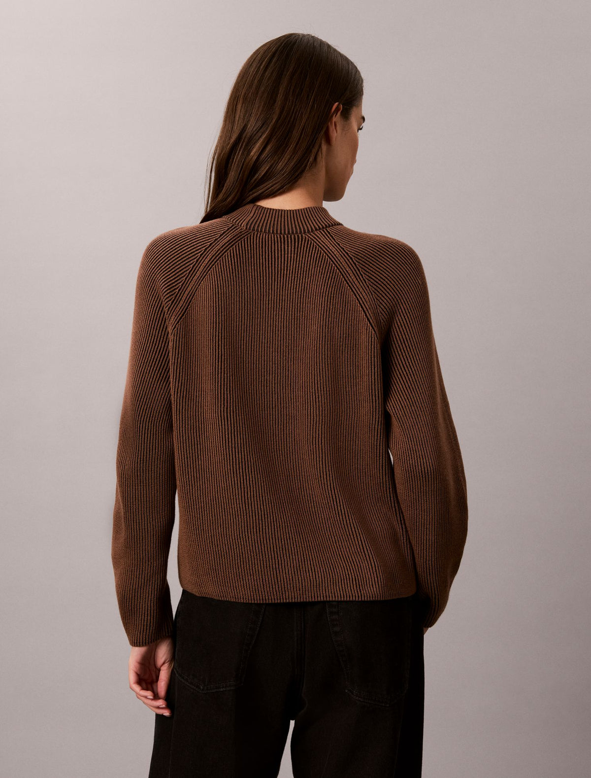 Monogram Graphic Rib Sweater - Calvin Klein Women