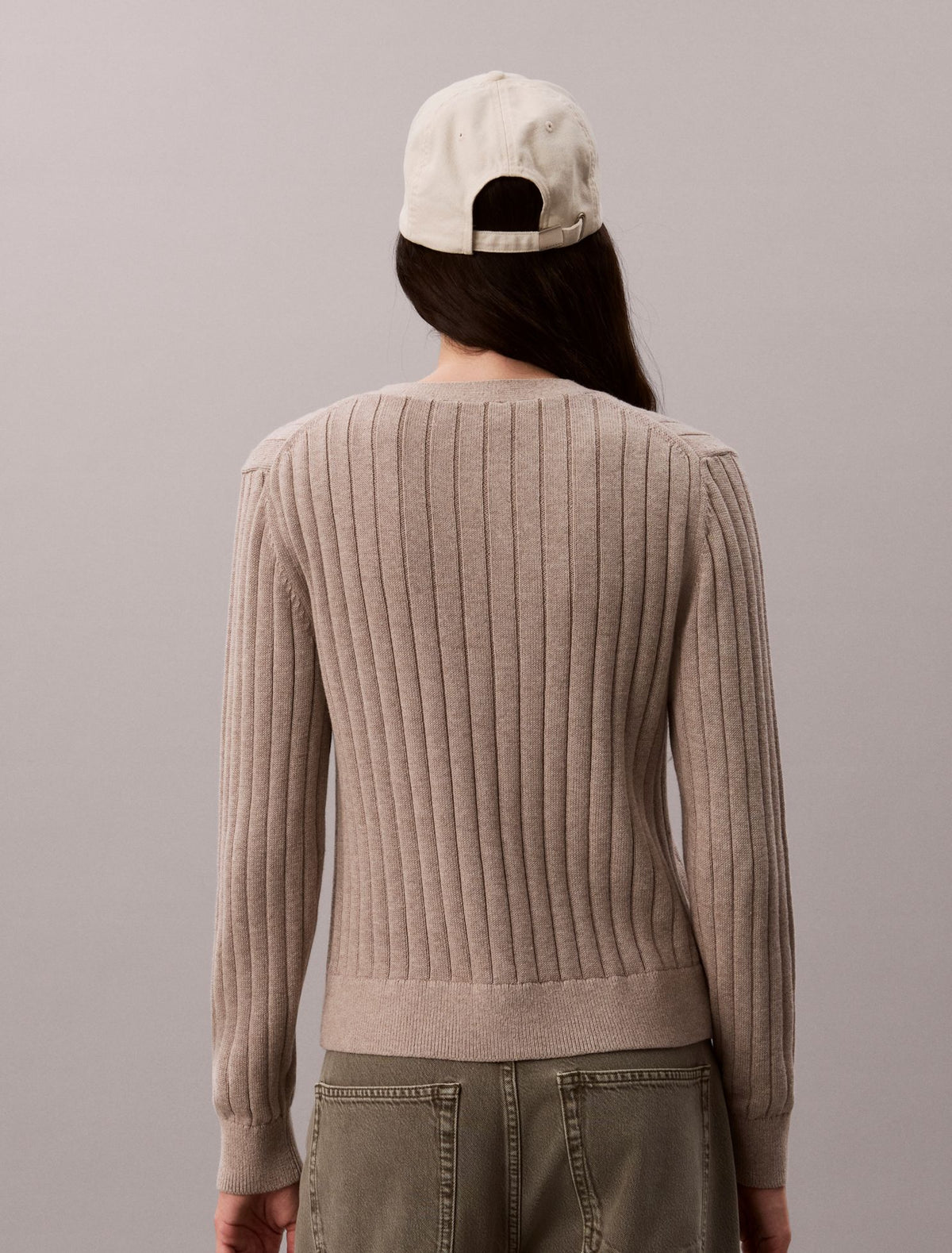 Woven Monologo Cardigan - Calvin Klein Women