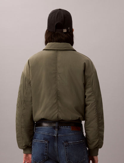 Nylon Padded Bomber Jacket - Calvin Klein Women