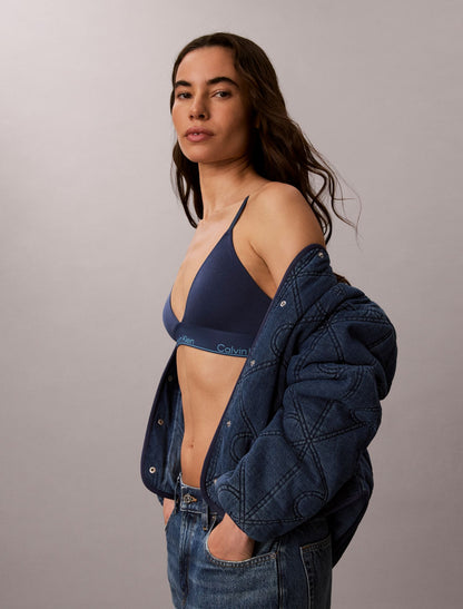 Emblem Logo Cotton Quilted Liner Jacket - Calvin Klein Women
