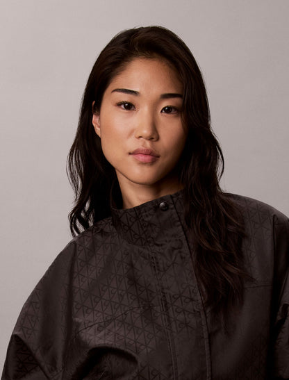 Emblem Logo Jacquard Windbreaker - Calvin Klein Women
