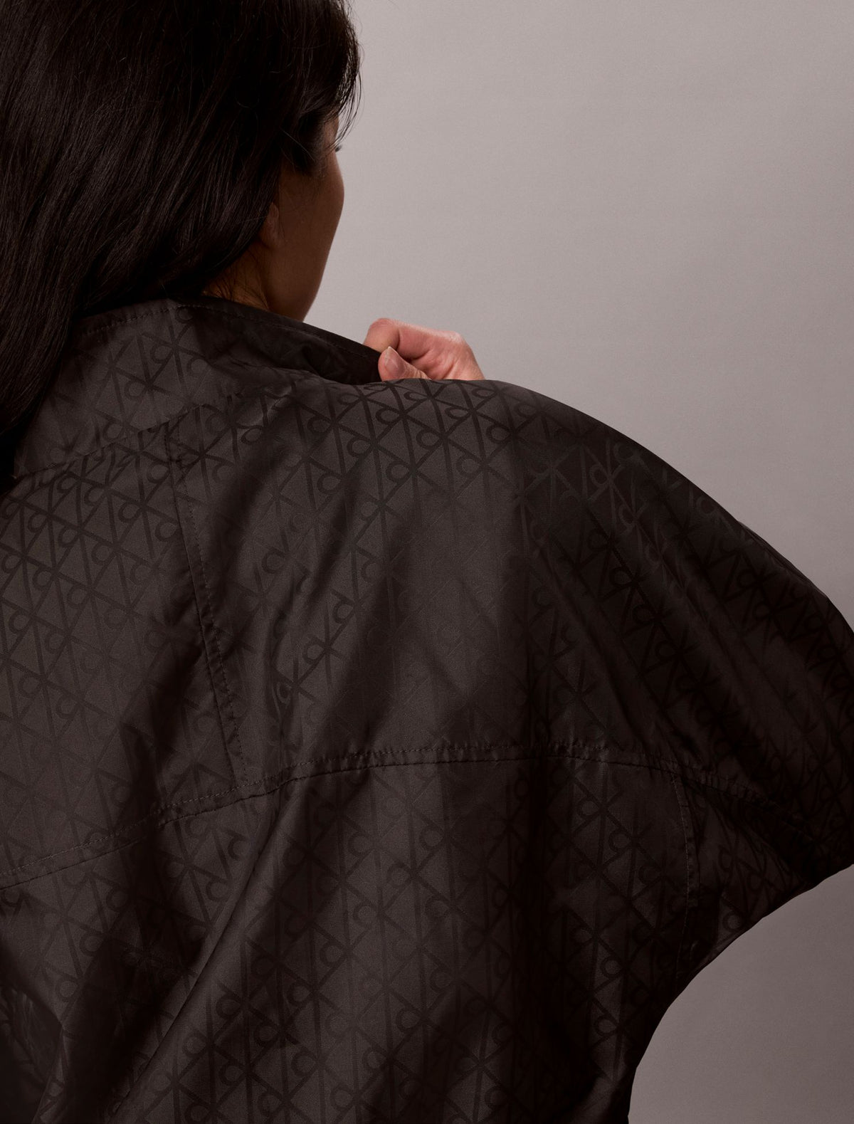 Emblem Logo Jacquard Windbreaker - Calvin Klein Women