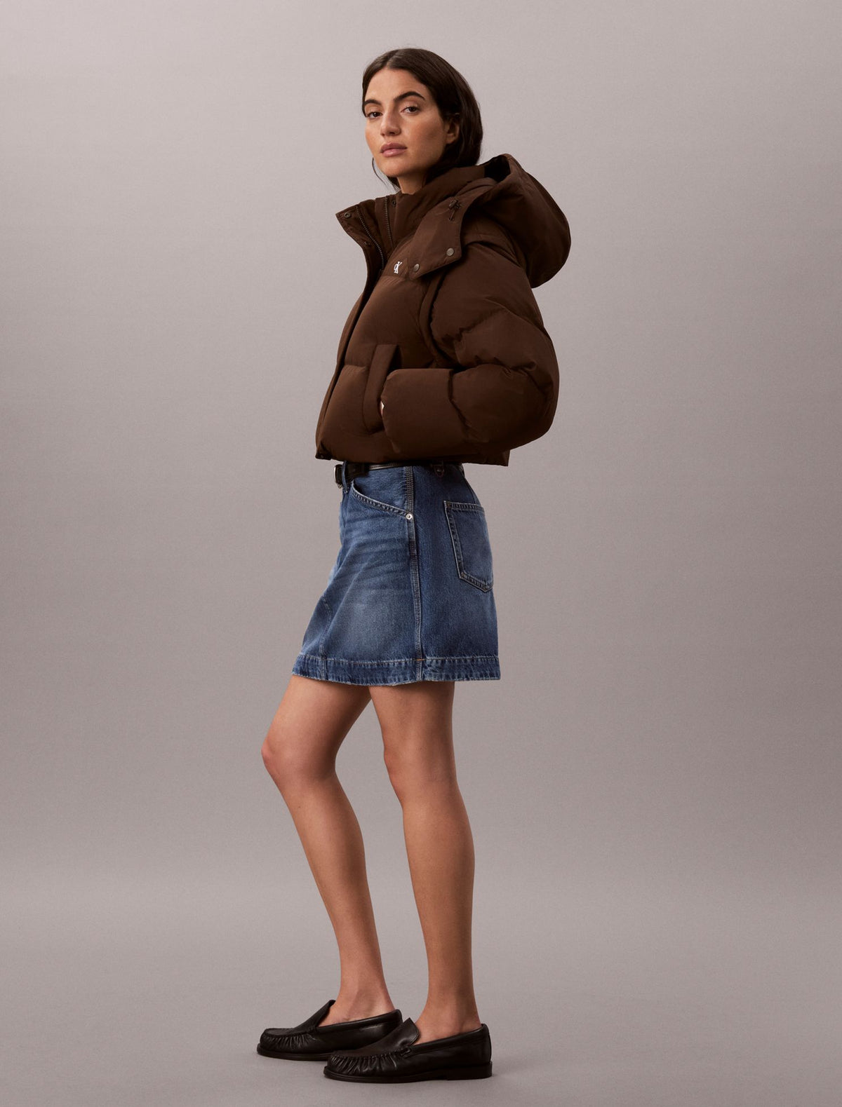 Matte Convertible Down Puffer Jacket - Calvin Klein Women