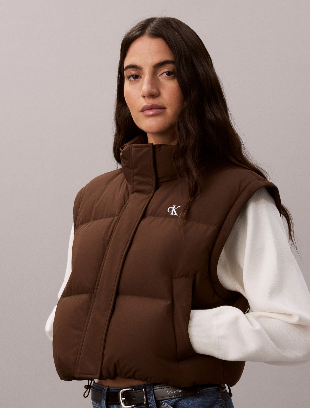 Matte Convertible Down Puffer Jacket - Calvin Klein Women