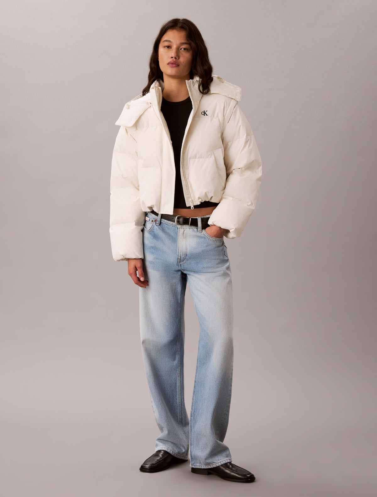 Matte Convertible Down Puffer Jacket - Calvin Klein Women