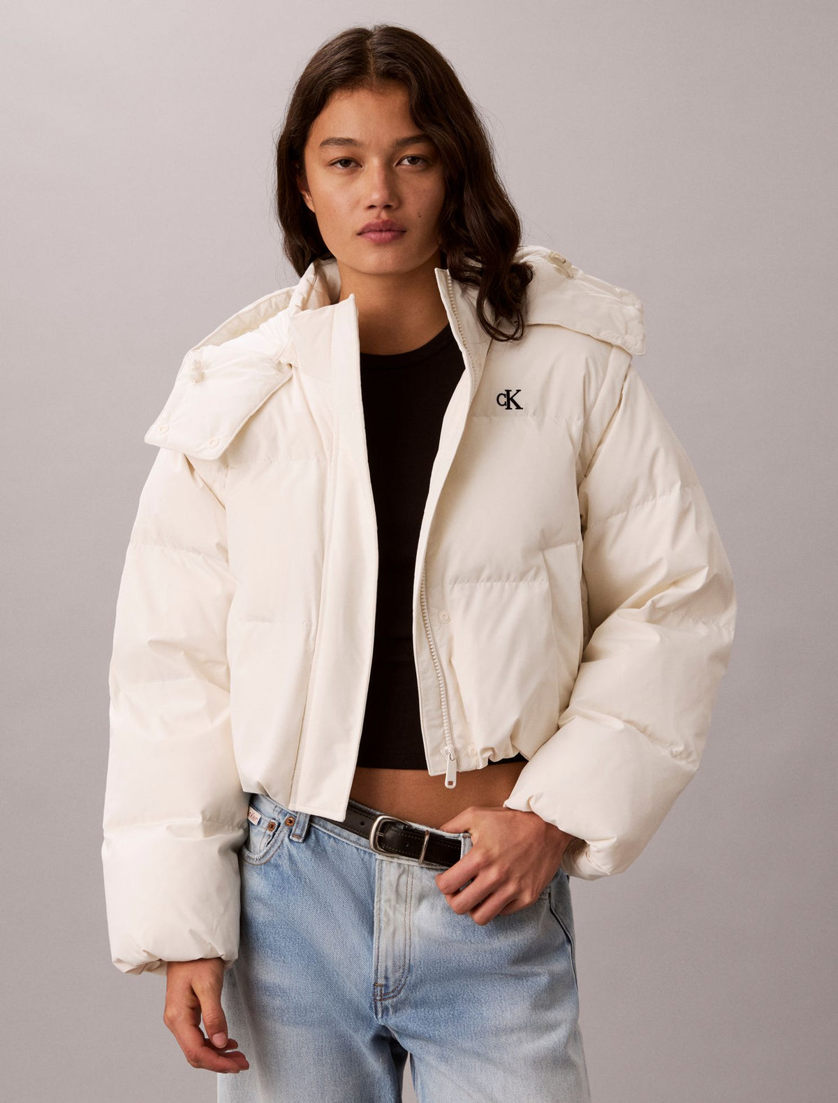 Matte Convertible Down Puffer Jacket - Calvin Klein Women