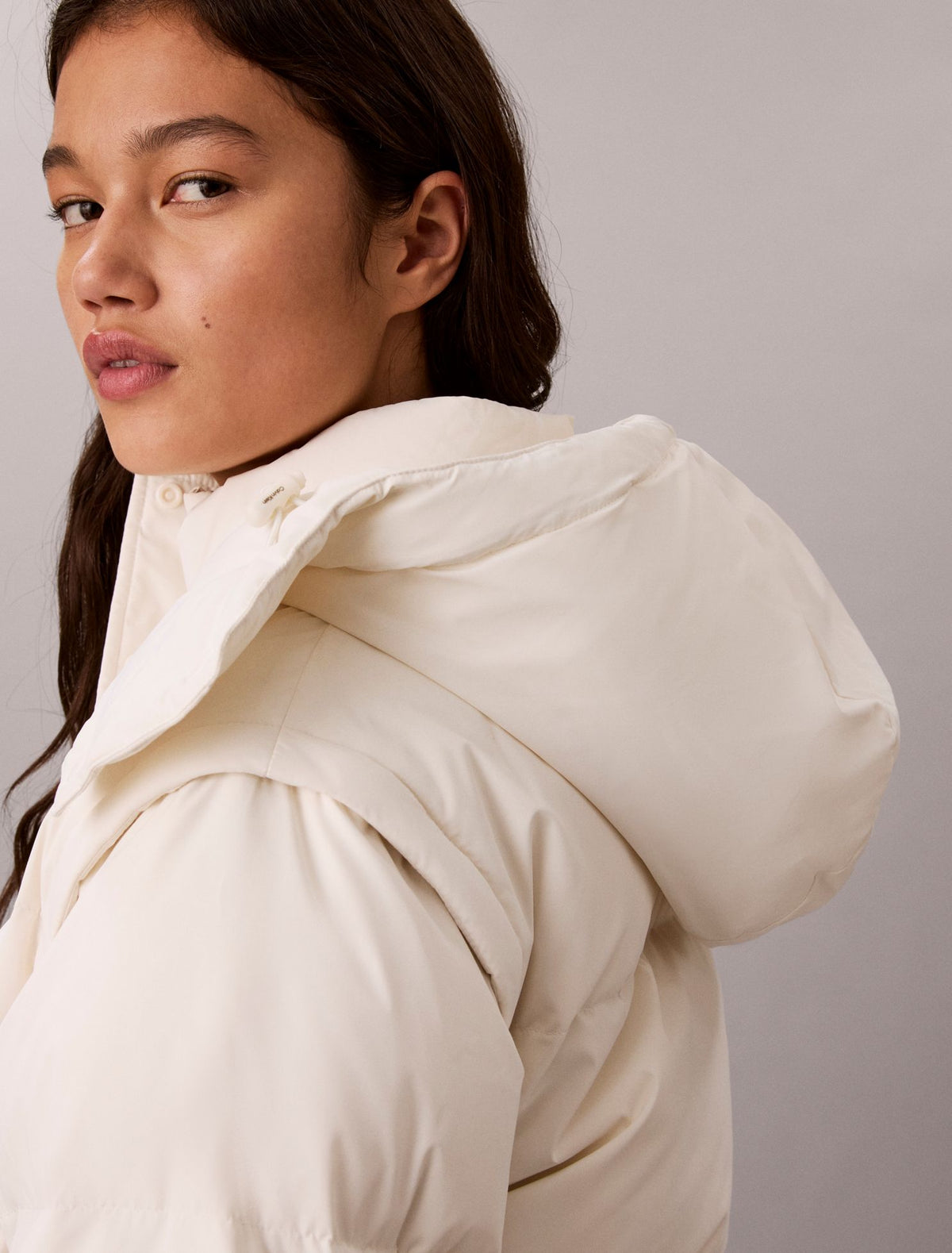 Matte Convertible Down Puffer Jacket - Calvin Klein Women