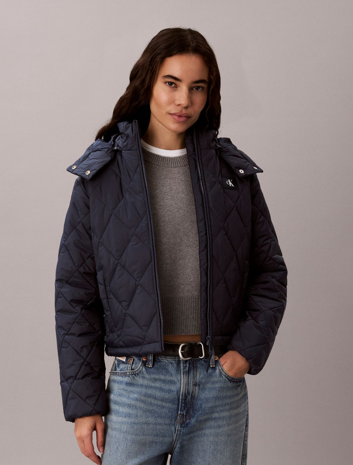 Quilted Hooded Puffer Jacket - Calvin Klein Women