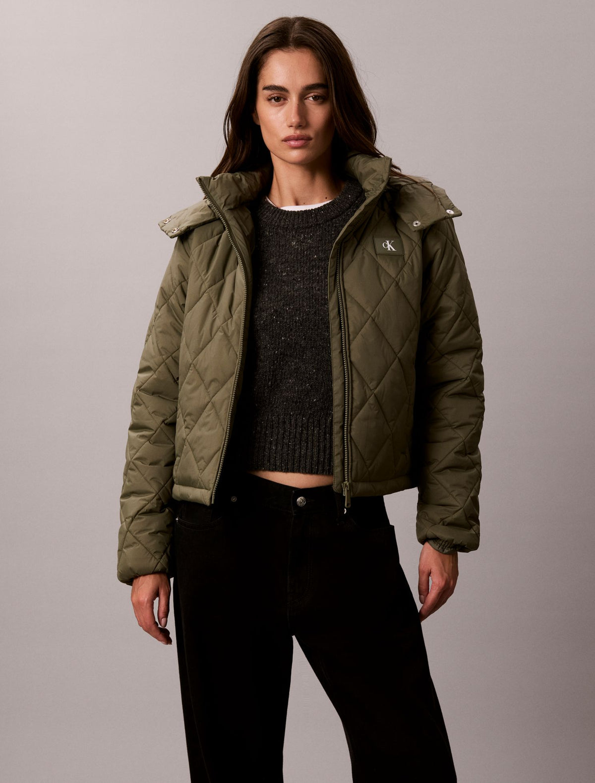 Quilted Hooded Puffer Jacket - Calvin Klein Women
