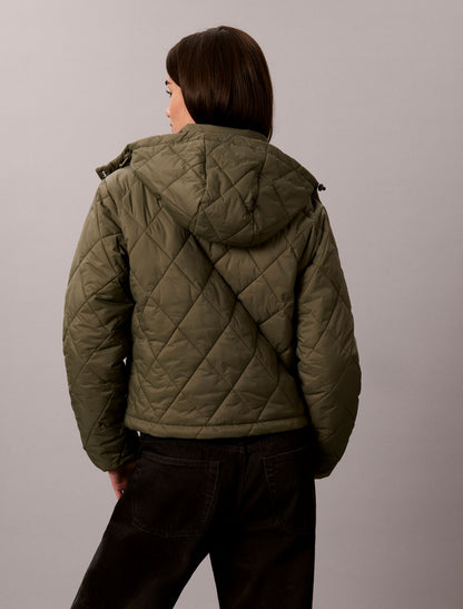 Quilted Hooded Puffer Jacket - Calvin Klein Women