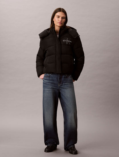 Matte Monologo Puffer Jacket - Calvin Klein Women
